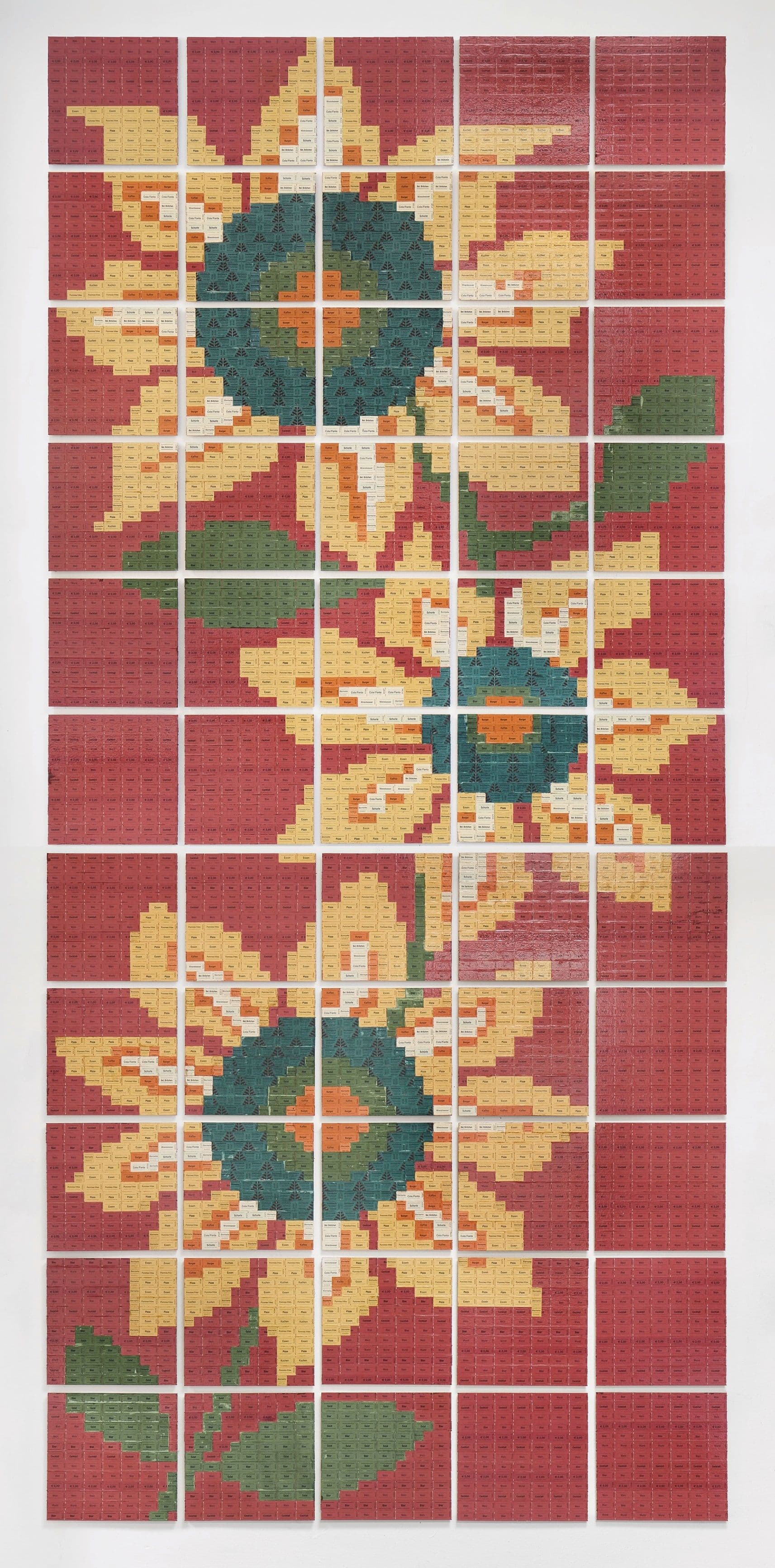 Das Bild zeigt ein Kunstwerk von Jody Korbach aus dem Jahr 2025 mit dem Titel: AUS UNSEREN FEUERN.