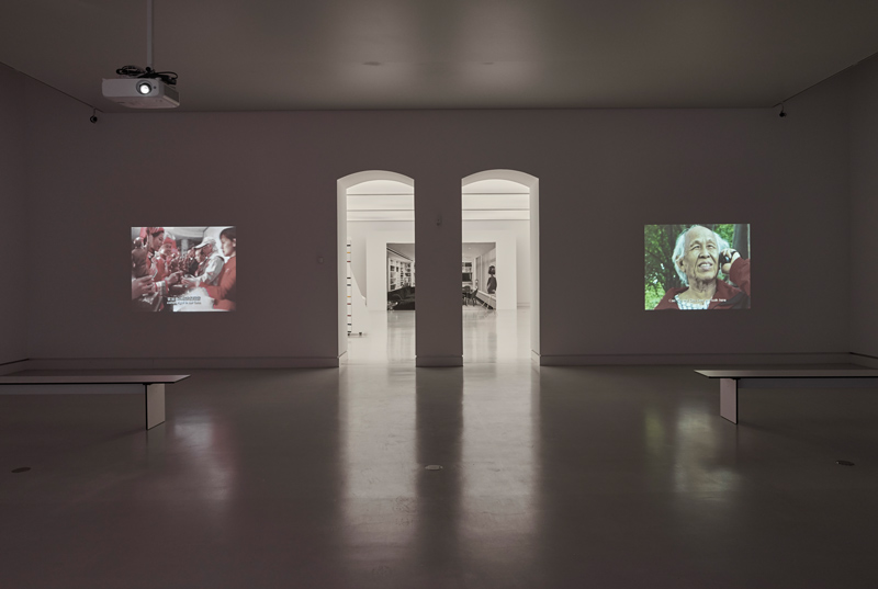 Installation view: Cao Fei: Father, 2005; Cao Dan: My Father's Journey, 2008
