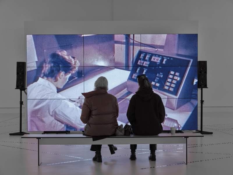 Installation view What Is it Like to Be a Bat? Kunsthalle Mainz: Metahaven: Capture, 2022, single-channel film (40:08 min), photo: Norbert Miguletz