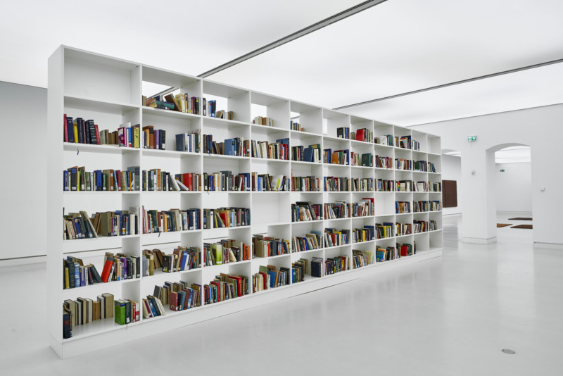 Installation view: Lara Favaretto: Momentary Monument - The Library, 2012, Courtesy the artist