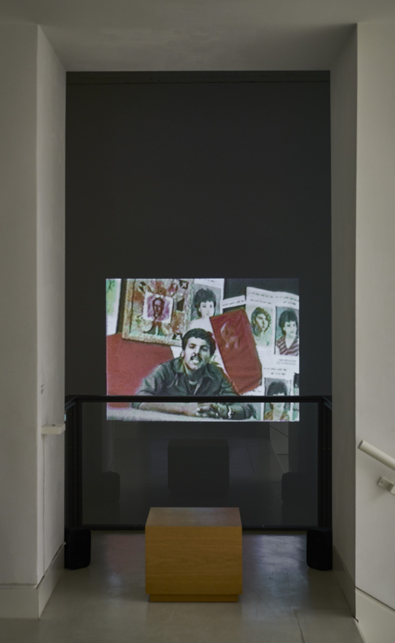 Installation view: Rabih Mroué: On Three Posters, 2008
