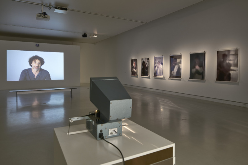 Installation view: Rabih Mroué: The Fall of a Hair, 2012